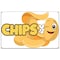 Signmission Chips 2 Banner Concession Stand Food Truck Single Sided B-72 Chips 219 - alternate 1